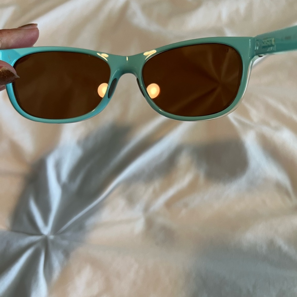 Costa Women's Sunglasses in Aqua and Brown - Picture 6 of 7